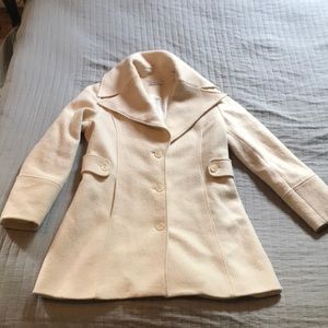 Cream wool coat